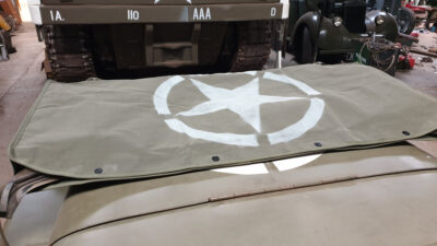 CANVAS WINDSHIELD COVER with Invasion Star